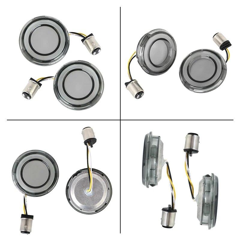 Motorcycle 1157 Bullet Style LED Indicator Front Turn Signal Light For Harley Touring Breakout CVO Road Glide Fat Boy Softail