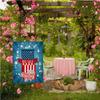 Patriotic One Nation Under Welcome Garden Flag Inch Double Sided Independence Day Memorial Day Outdoor Decoration Banner