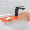 Silicone Kitchen Faucet Pad Protector for Sink Sponge Drain Rack Foldable Sink Pad Faucet Splashback Bathroom Countertop Protector