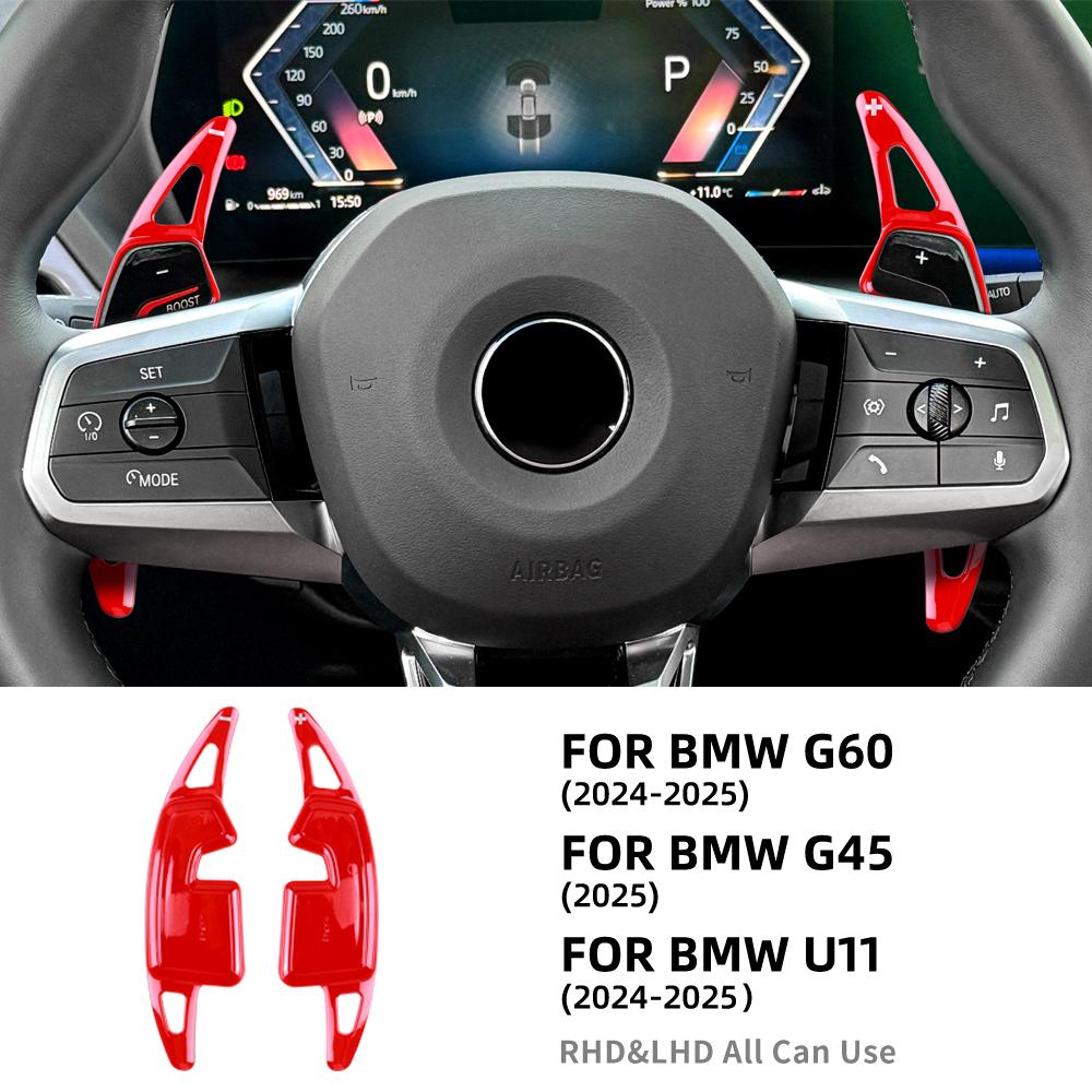 Voor BMW 1 5 Serie G60 F70 2024-2026 X3 G45 2025 X1 U11 -2026 ABS Stuurwiel Schakelpeddel Schakelaar Interieur Decoratie Sticker