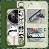 Wrist Strap Durable Phone Case For ZTE Blade A75 5G/Nubia Focus 5G/Calf 5G Cute Fashion Design Panda Soft case Silicone