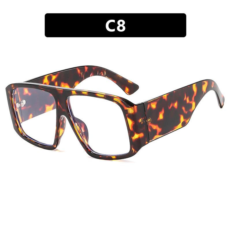 Oversized Square Sunglasses Women Men Vintage Punk Sun Glasses Luxury Brand Designer Shades for Outdoor Travel