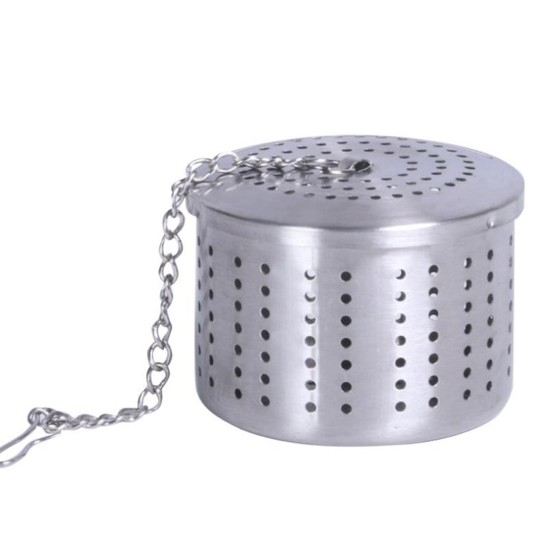 

304 Stainless Steel Seasoning Barrel Bucket Effectively Tea Leaking Hot Pot Home Tea Strainers Small 4*6cm
