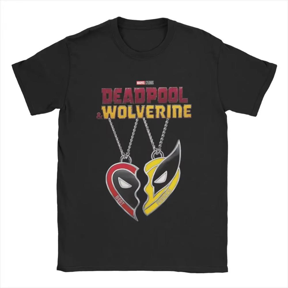 Men T-Shirt Summer Deadpool And Wolverines 2024 Hero Women's T Shirts Tops Apparel Funny Tees Shirt Cotton All Seasons Clothing