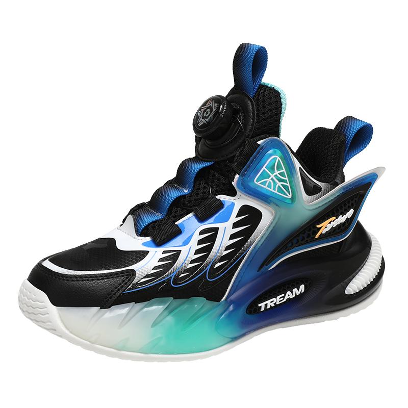 

Детская повседневная обувь с низкой посадкой и вращающейся пряжкой. Кроссовки для бега. Водонепроницаемая износостойкая амортизирующая спортивная обувь для детей. 28