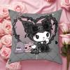 Double Sided Kuromi Pillow Cover Cute Sanrio Character for Sofa Living Room Bedroom Home Decor Interior Gift