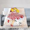Candy Candy  Fleece Blanket Romance Anime Manga  Funny Throw Blanket for Home Hotel Sofa  150*125cm Plush Thin Quilt