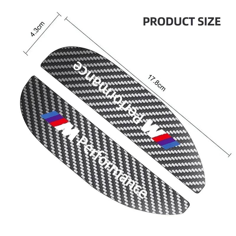 BAII9 2025 Hot 2pcs Car Rear View Mirror Sticker Rain Eyebrow For BMW 50th Kith 5 Series F20 E39 F10 F30 E90 E46 E60 G60 X5 E87 F11 G2