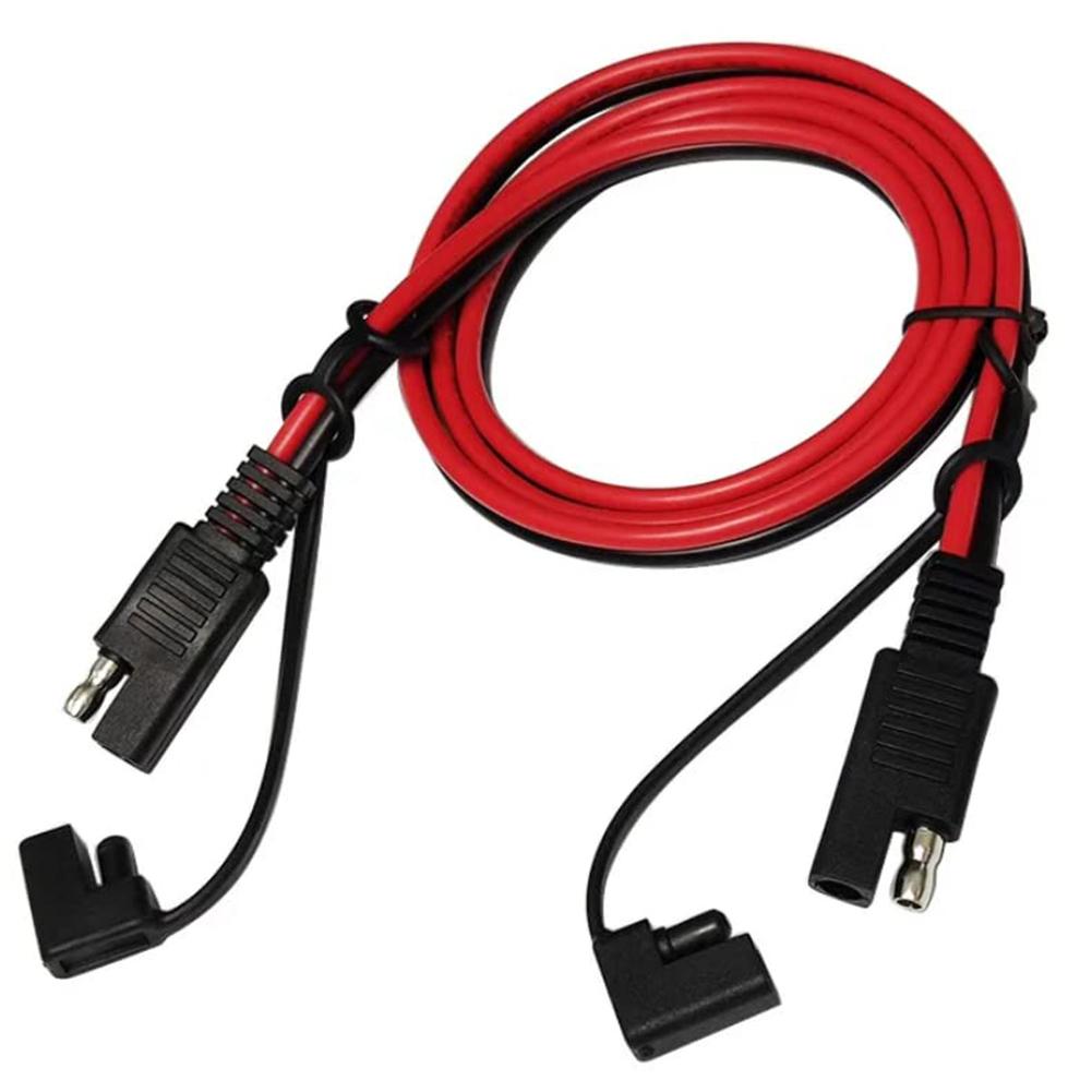 1pc 0.5/1/2m SAE Extension Cable 14AWG Wire Gauge Quick Disconnect Wire Harness For Solar Panel Accessories