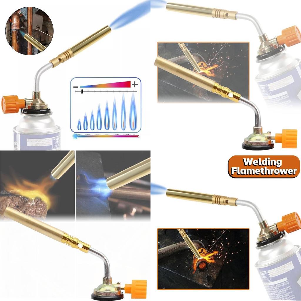 Handheld Butane Torch Gun Safe Wind-resistant Metal And Plastic Baking Tool