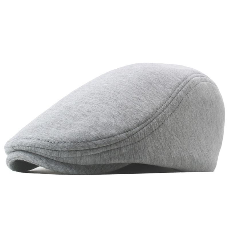 

Fashion Berets Men Spring Autumn Casual Newsboy Hat Retro Artist Painter Hat Men s Casual Flat Cap Male Cotton Beret Cap Gorras світло-сірого кольору