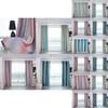 Thick Blackout Striped Curtains For Living Room Bedroom Gradient Curtain Drapes