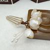 New U Shape Hair Clip Flower Design Magnolia Hair Comb Elegant Vintage Decorative Headwear Hairstyle