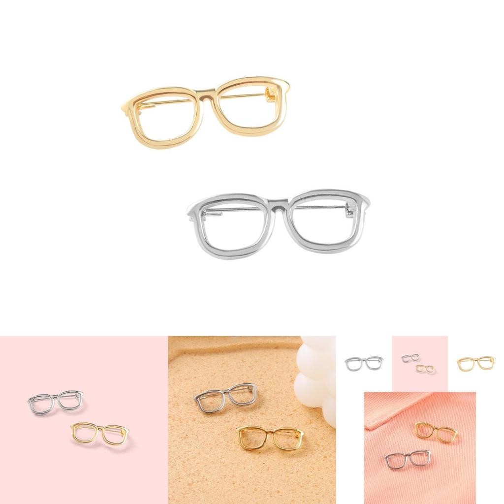 Unique Geometric Gold And Silver Eye Pin Metal Badge Brooch For Unisex Fashion