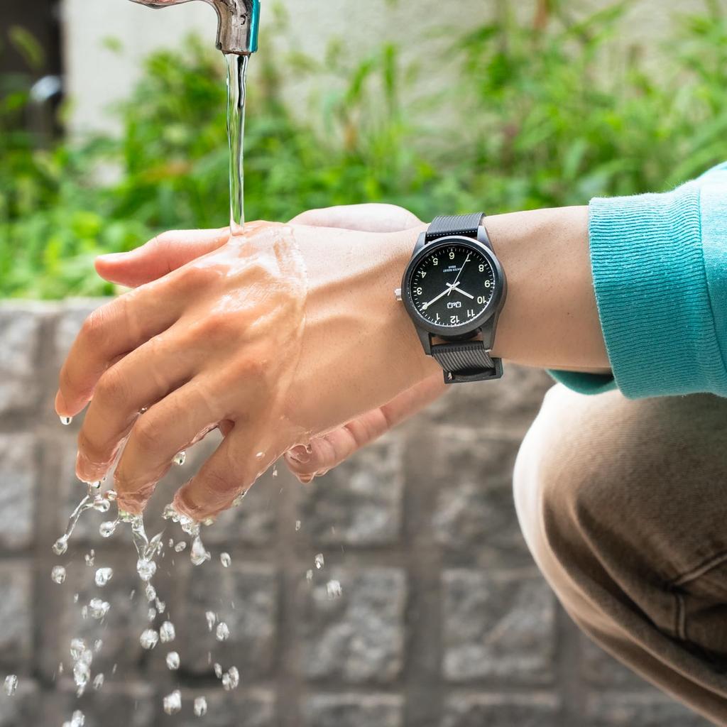Citizen Analog 10 ATM Water Urethane Black Q&Q Wristwatch, Resistant, Strap, VS40-001,