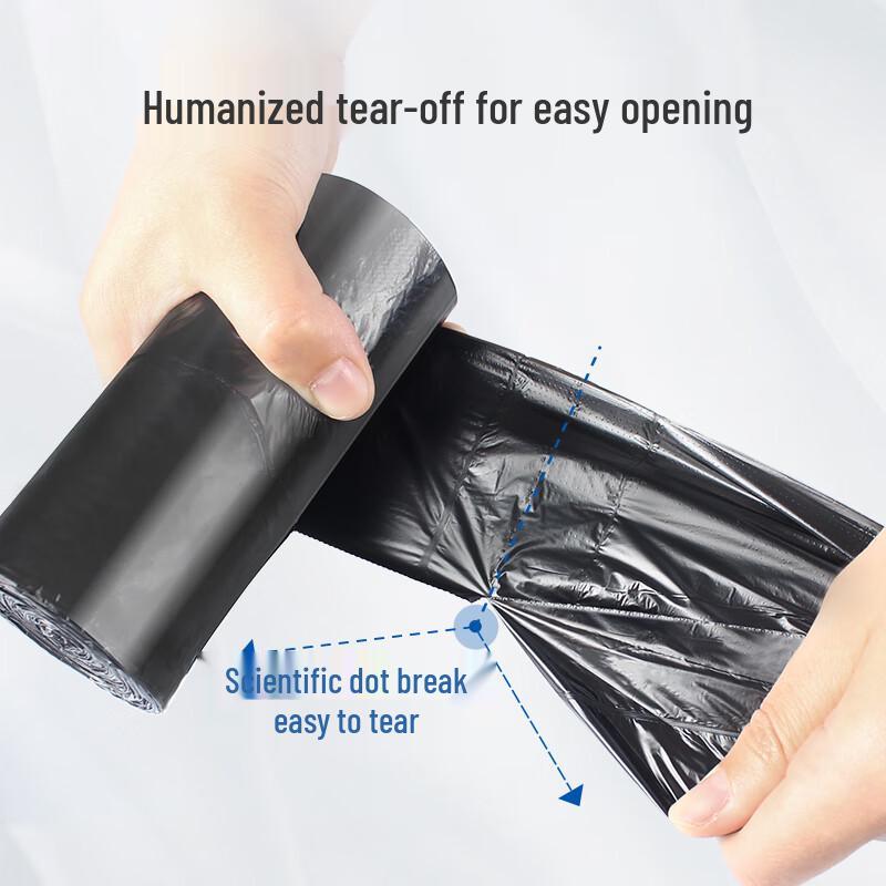 SuNuo Black Vest-Style Household Garbage Bags
