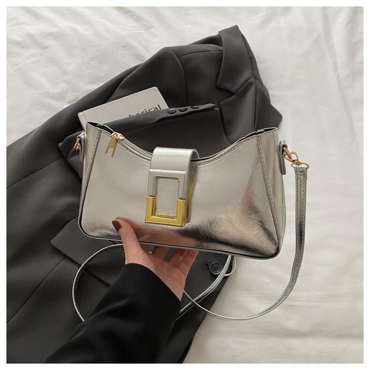 2025 Simple Retro New French Personality Trend Fashion Temperament Simple Shoulder Underarm Belt Messenger Bag