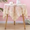 Round Table Cloth Lace Tea Table Cloth, Rectangular Dining Table Square Table Yarn Embroidery Bedside Table Cover Cloth  Multi-purpose Cover Cloth