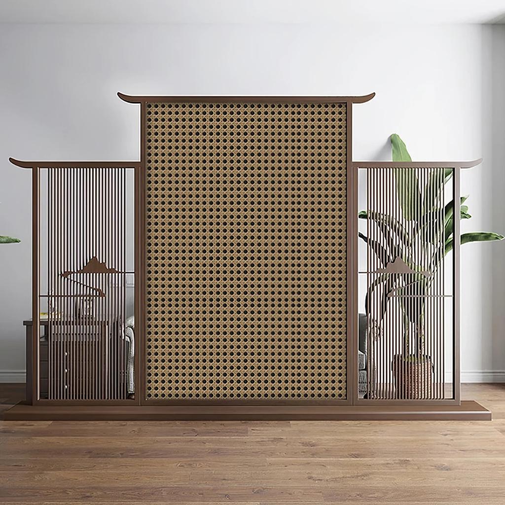 Yellow Rattan Weave Wall Panels Self-Adhesive Peel & Stick Removable Decals for Living Room Bedroom Study
