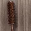 Small Round Hairbrush with Boar and Nylon Bristles Perfect for Blow Drying and Styling Short Thin Fine Hair