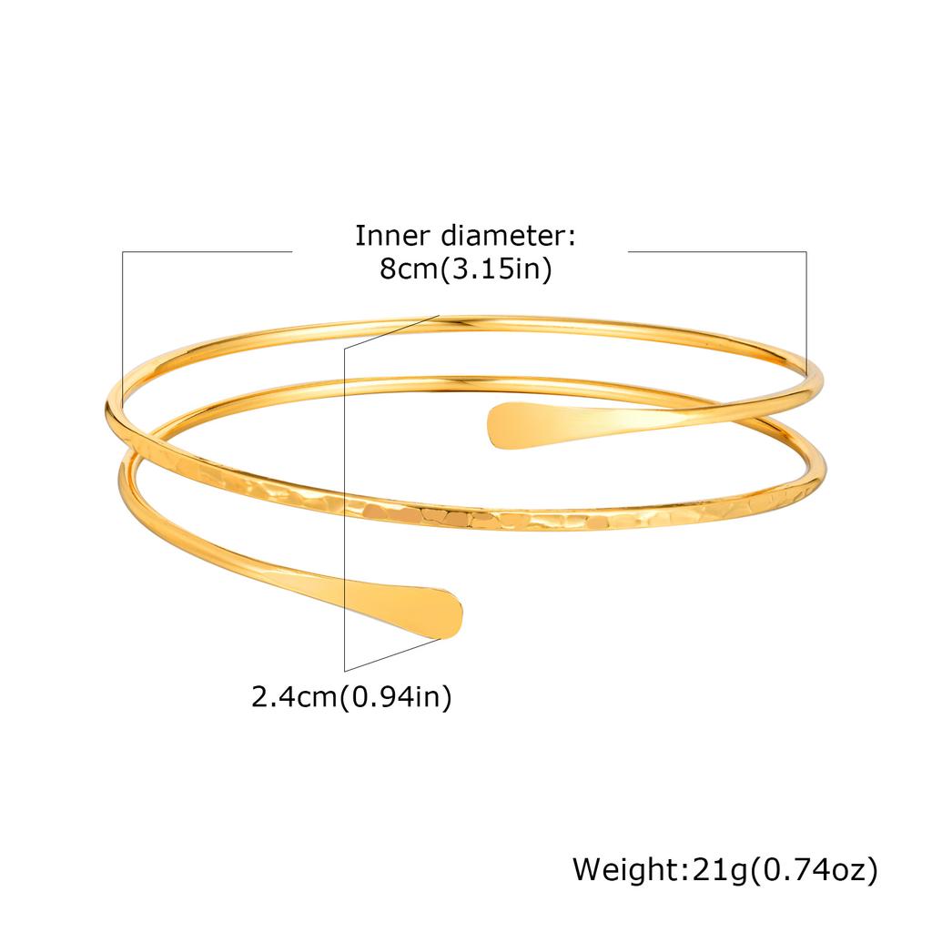 Upper Arm Armlet Bracelets for Women, Fashion Creative Spiral Line Adjustable Armband Cuff Bangle, Luxury Aesthetic Jewelry