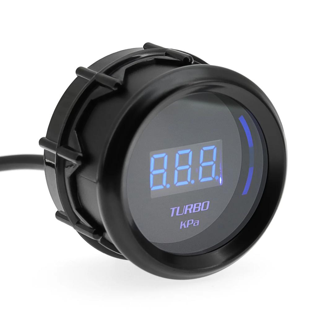 HD 2" 52mm Car Digital Turbo Boost Gauge Water Temp Oil Temp Oil Pressure Gauge Voltmeter EXT Temperature Tachometer RPM gauge