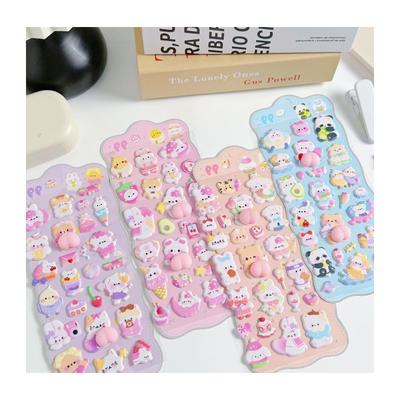 Festov of 3D Squishy Butt Cute 3D Squishy Fluffy Marshmallow Decoration Stickers for Smartphone DIY and Gifts [Set 4] Stickers, Planners, Notebooks,
