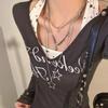 Millennium Spicy Girl Three-Layer Star Necklace: High-End, Versatile Clavicle Chain for Women
