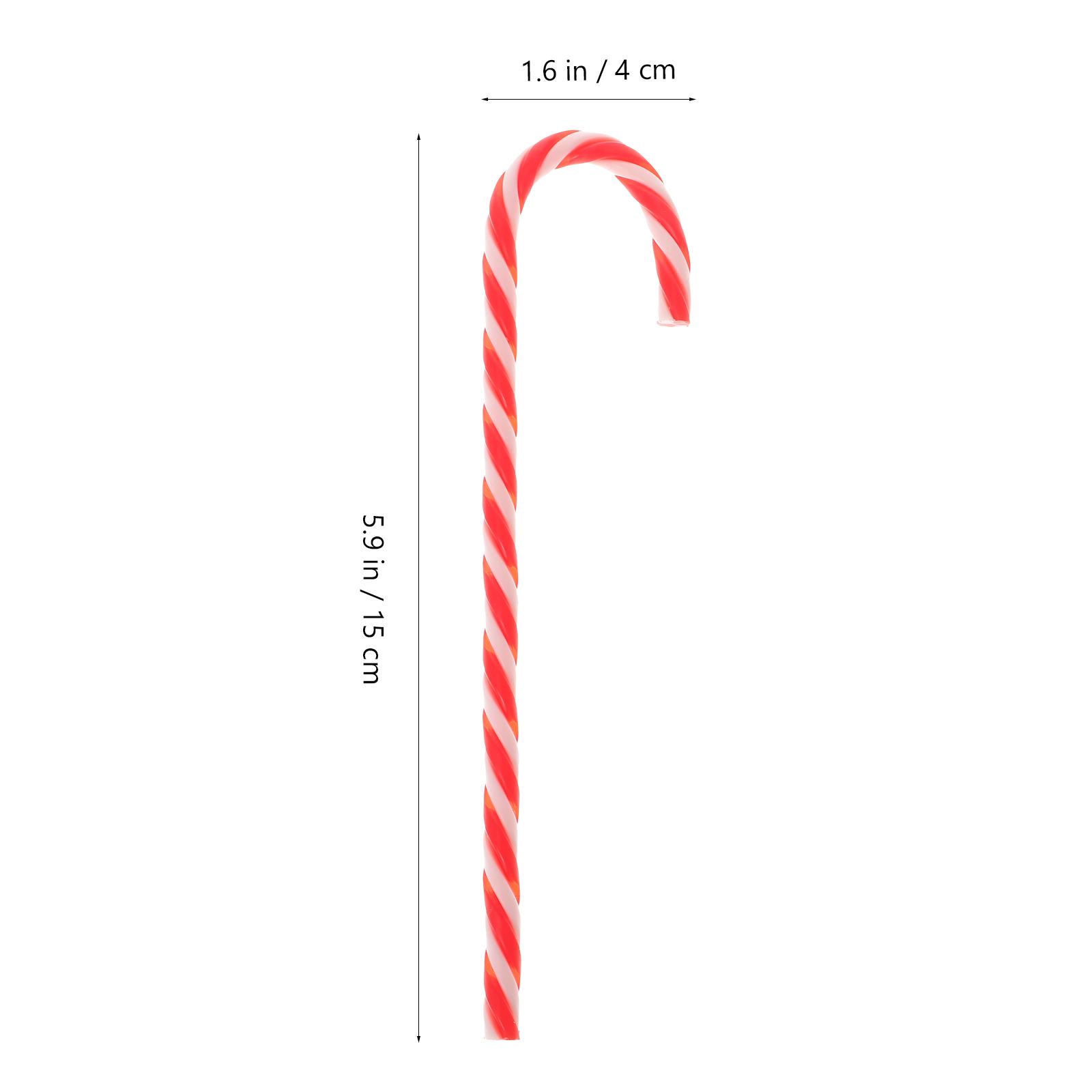 6Pcs Creative Santa Claus Candy Cane Christmas Pathway Markers Festive Tree Decoration Gift Candy Cane Christmas Tree Decoration