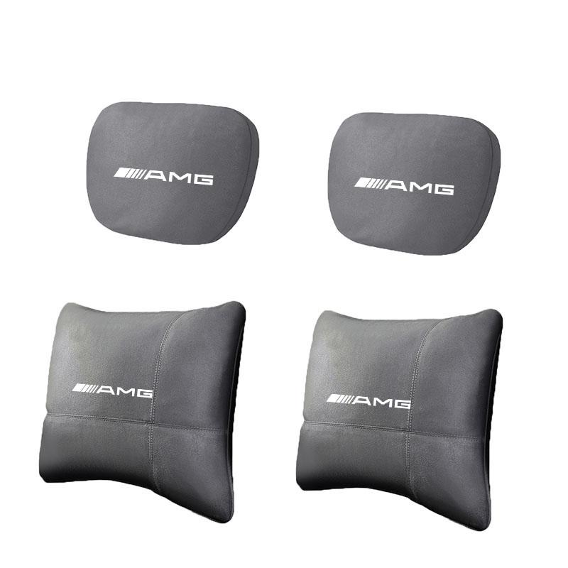 EKR2  For Mercedes Benz W205 W177 W212 W213 W221 W220 W176 ML GT AMG Car Headrest Neck Support Seat Lumbar Cushion Soft Neck Pillow