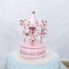 Christmas Carousel Cake Decoration Music Box - Perfect Gift for Girls & Creative Baking Ornament