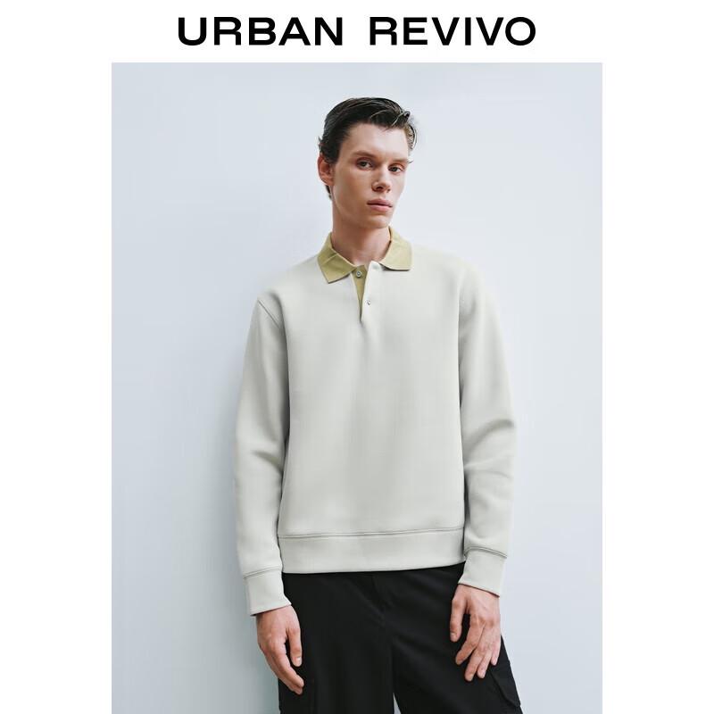 Men s Winter Color-Block Polo Shirt XS