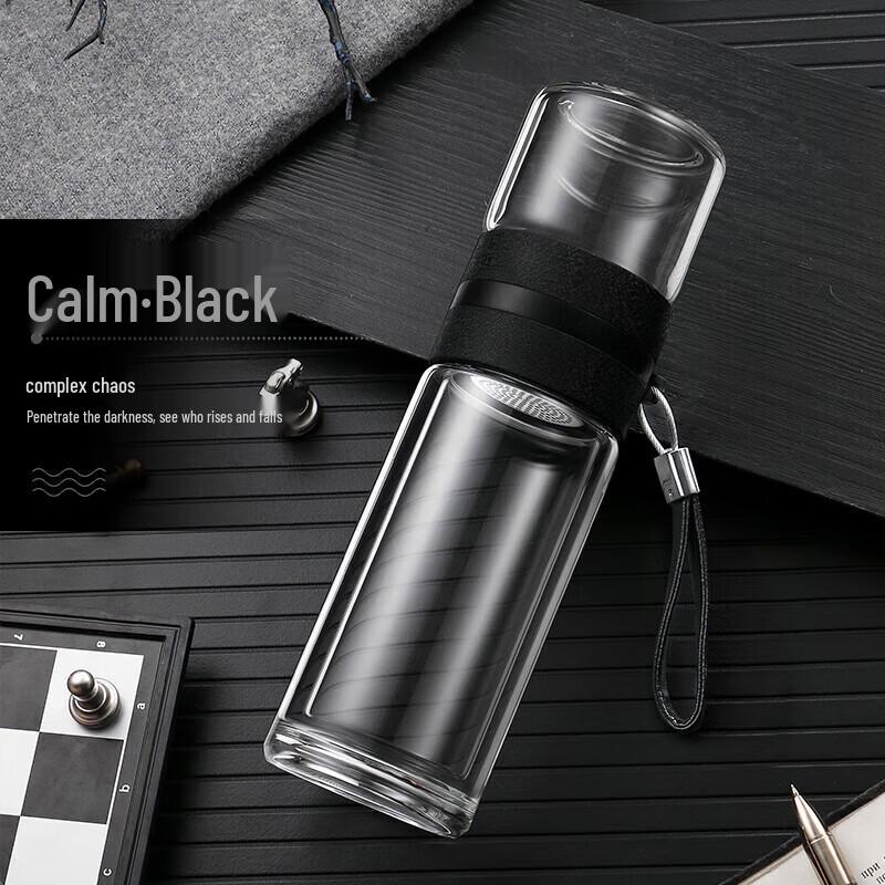 FUGUANG Double-Layer Glass Tea Infuser Bottle