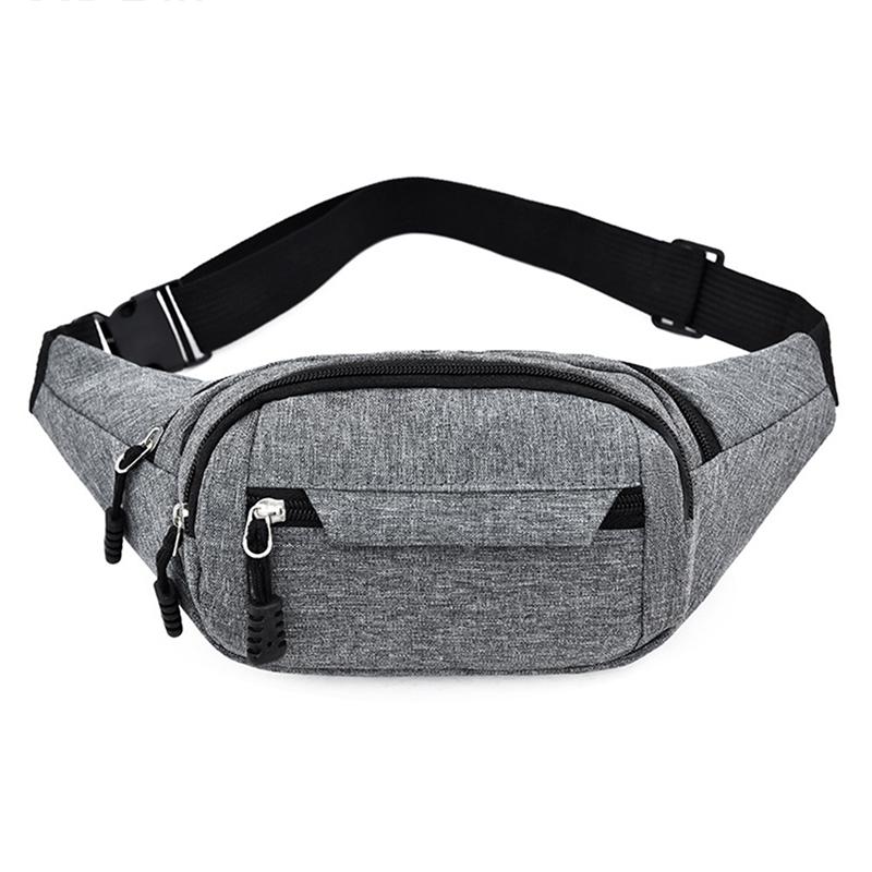 Pánský balíček na prsa Vodotěsná outdoorová sportovní taška Plátěná taška Korejská taška do pasu Fanny Pouch Crossbody Pánská banánová taška