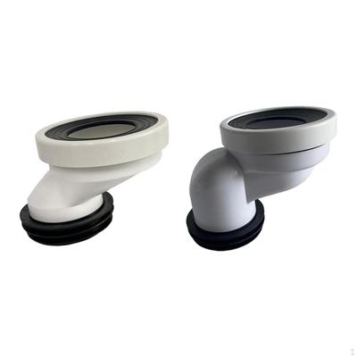 2x Connettore flangia WC offset a scarico completo, prolunga di ricambio per cambio