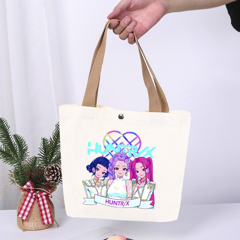 Animation Cartoon Printing Fashion High Value Lightweight Casual Shoulder Bag Going Out Portable Canvas Bag