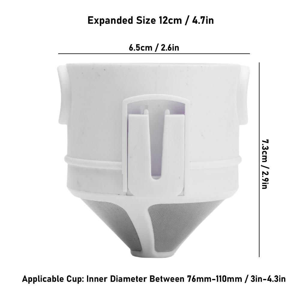 Foldable Coffee Filter Ultra Fine Drip Stainless Steel Coffee Filter  Office