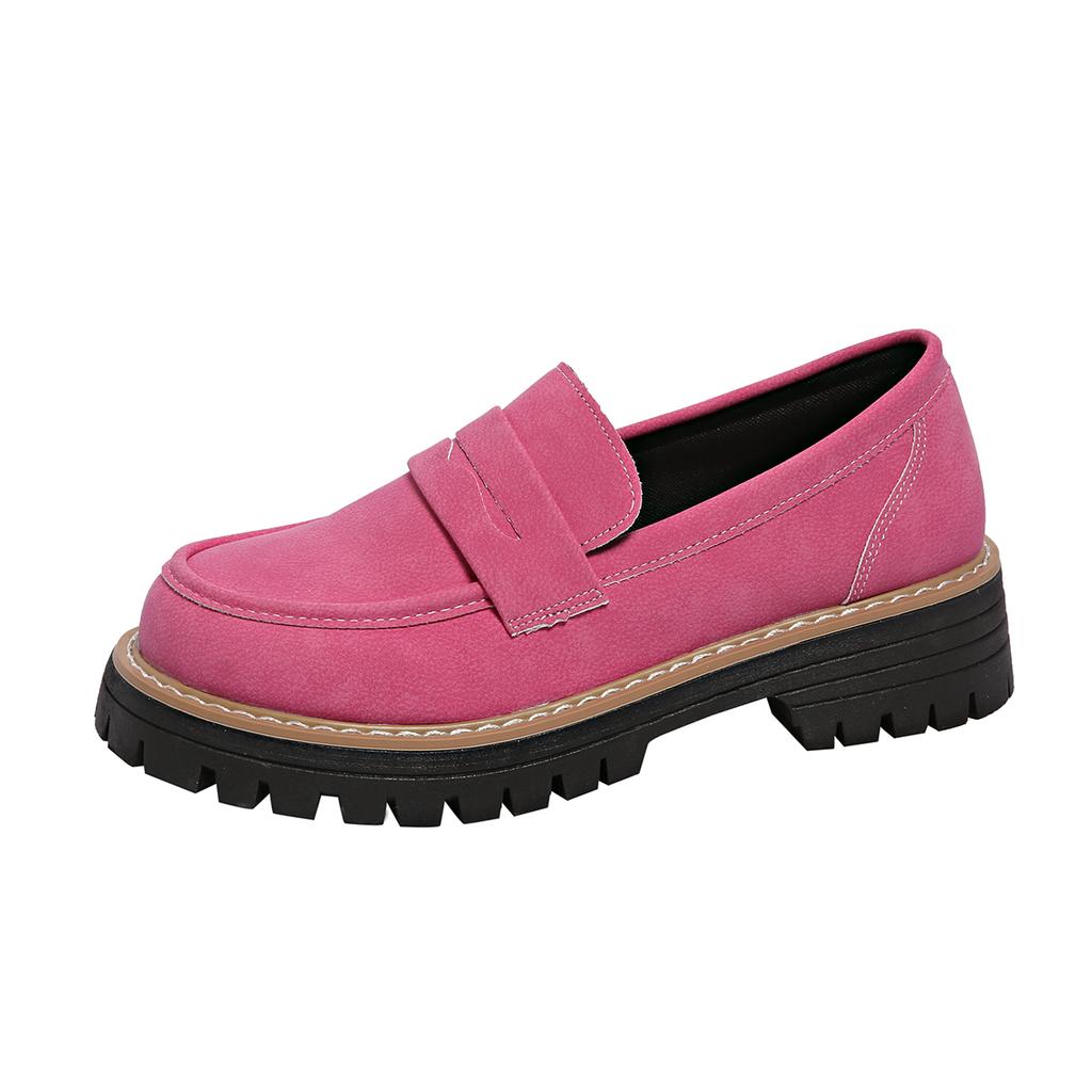 Fashion 2025 Shoes Women Plus Size Loafers Women British Style Platform Shoes Office Ladies Light Casual Designer Shoes Zapatos De Mujer