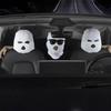 Universal Car Headrest Cover Funny Car Seat Face Mask Ski Mask Wrap Protection Vehicle Front Head Rest Protectors Accessories