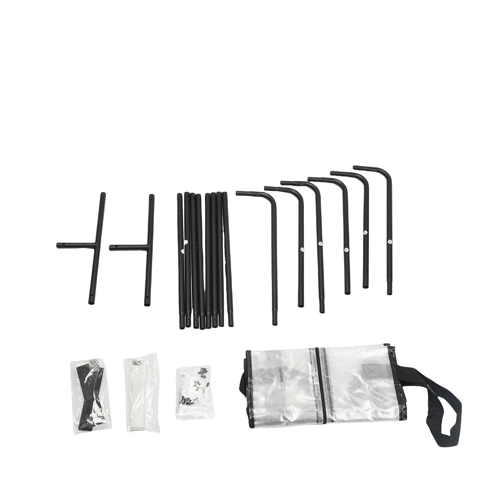 

Wedding Sign Holder Carbon Steel Heavy Duty Metal Easel Sign Stand with 4 PU Leather Straps Height