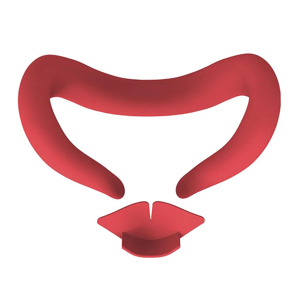 Silicone VR Face Cover for Meta Quest 3 Silicone Eye Mask Sweatproof Mask Face Cushion Replacement for VR Glasses Accessories