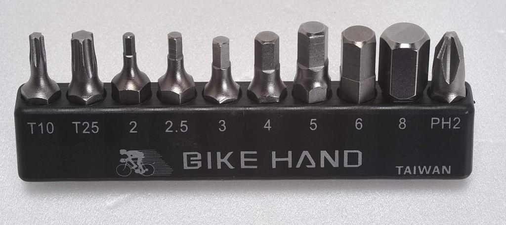 BIKE HAND Compact Torque Wrench with BITS Scale Reading Measuring Range 1Nm to Black (Simple Type) 10Nm, YC-637 + BITS,