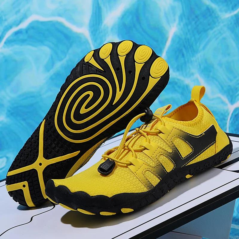 

Мужские кроссовки для улицы, с плоской подошвой, для пеших прогулок, противоскользящие, для занятий спортом в помещении, дышащие, пляжная обувь, фитнес, женская повседневная обувь, размер 46 35 жёлтый