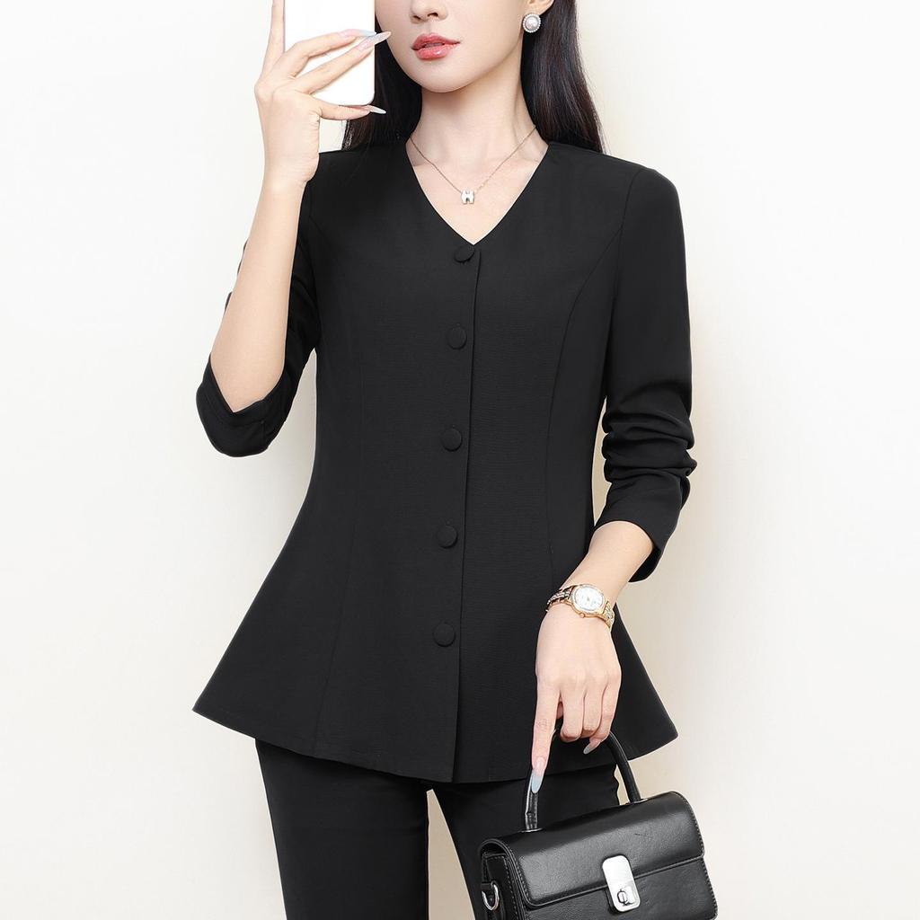 Übergröße Damen Formaler Anzug Jacke & Top Set - 2023 Frühling/Herbst Kollektion