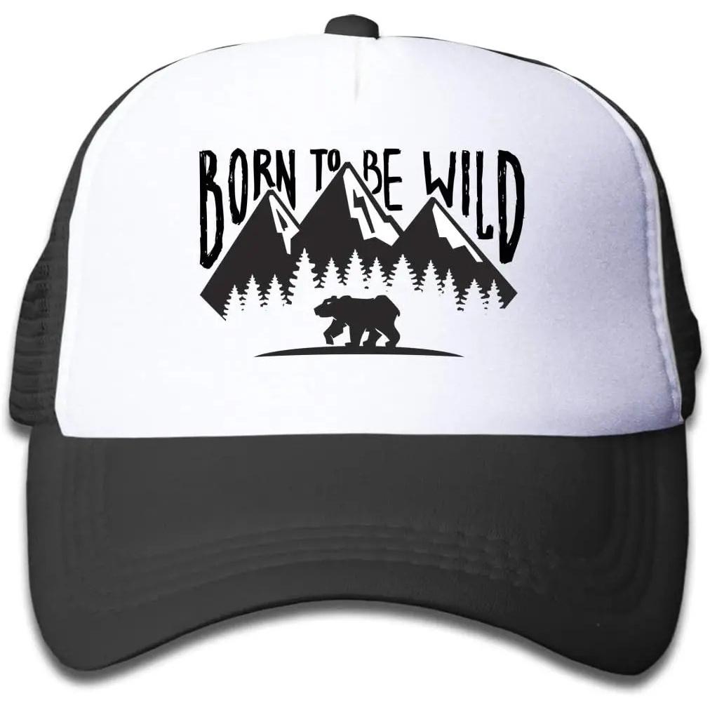 

Кепка тракер Born To Be Wild Медвежья гора, унисекс, полиэстер, сетка, регулируемая, для улицы, повседневная One Size