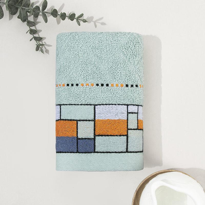 1 PC Cotton Towel Soft Absorbent Thickened Household Polyester Cotton Face Towel Cotton Towel Comfortable Textile Towels for The Home