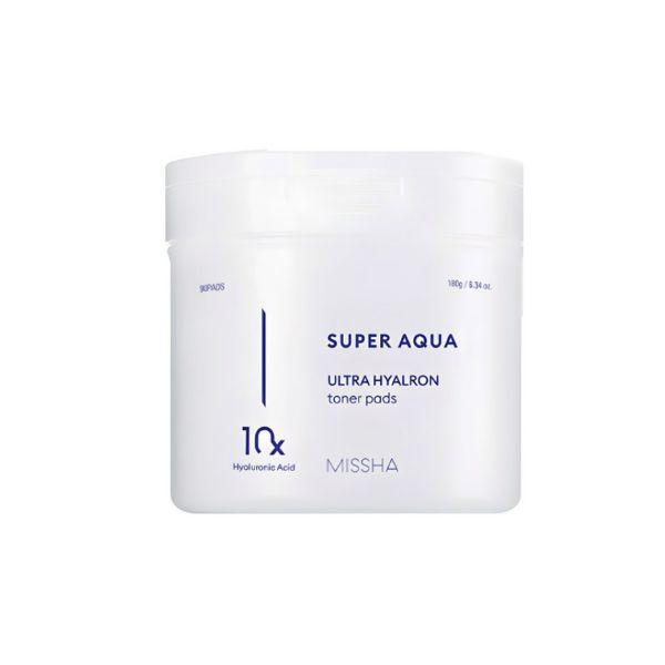 MISSHA Super Aqua Ultra Hyalron Toner Pad 90 Sheets 180g 1 Pack
