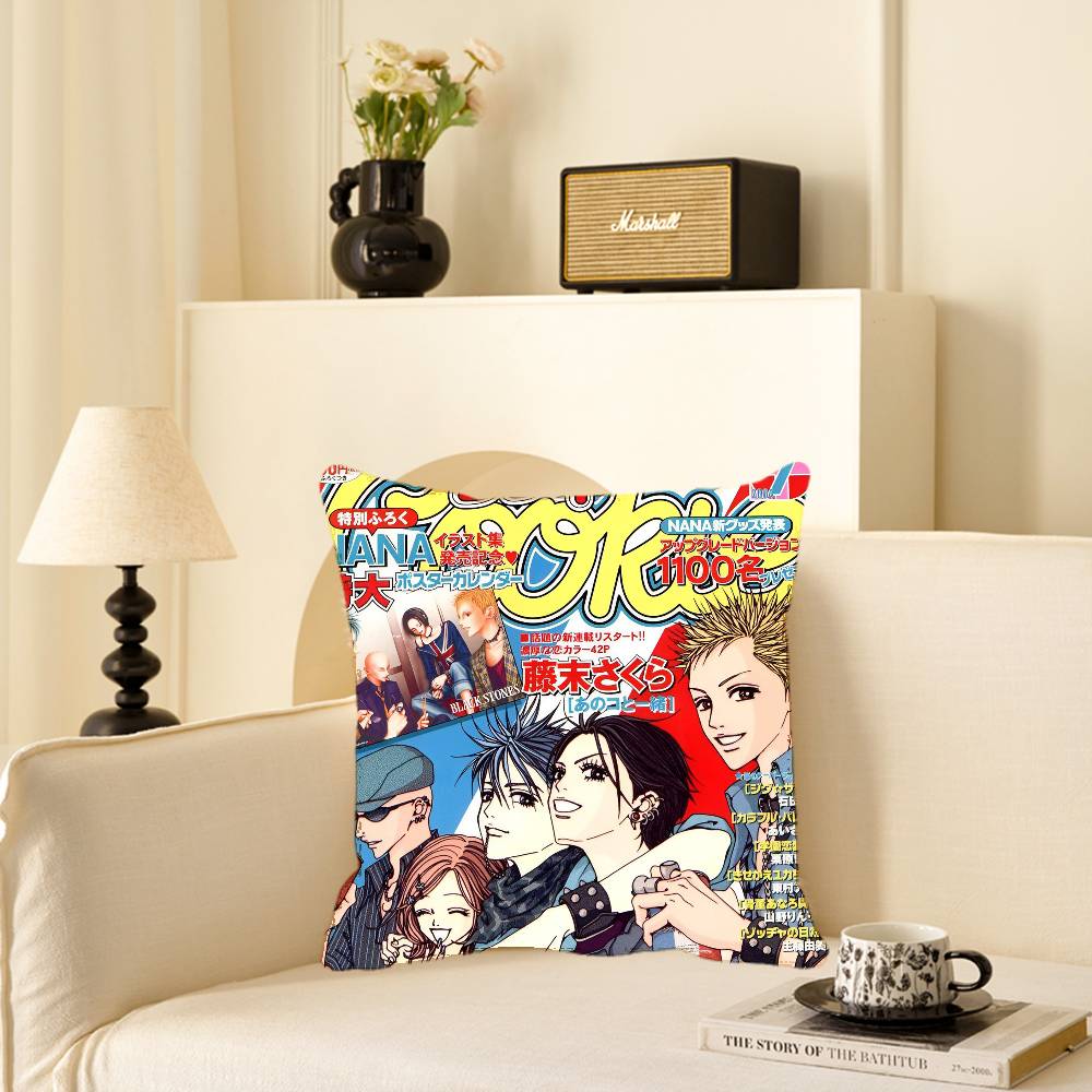 Anime NANA Pillow Case Square Pillow Bedroom Sofa Leisure Comfort Cushion Car Home Decoration