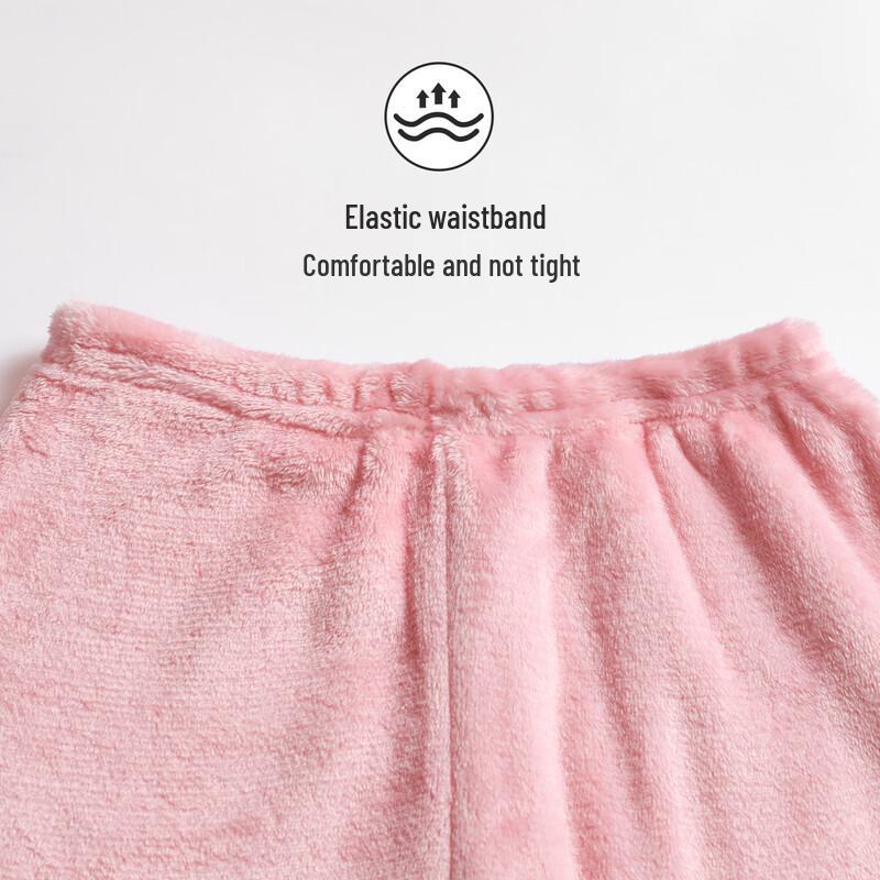 Hongdou Girls' Winter Plush Flannel Pajama Set