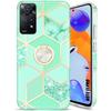 Protective Case - E.F.CONNECTION - For Xiaomi Redmi Note 11 Pro - Turquoise - Stand Ring - Shockproof